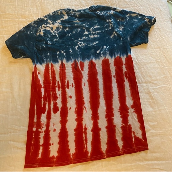 Y2K USA Washington DC Tie Dye T-Shirt Medium - Picture 2 of 3